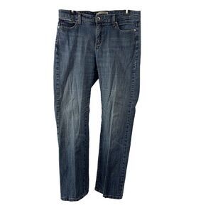 Lee Mid Rise Straight Leg Blue Mom Jeans 10S Short